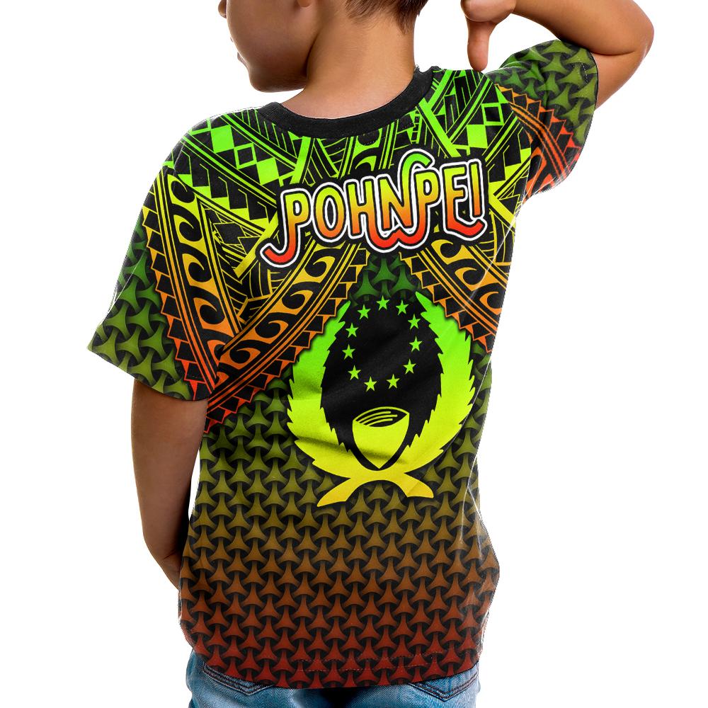 Polynesian Pohnpei T Shirt Reggae Vintage Polynesian Patterns - Polynesian Pride