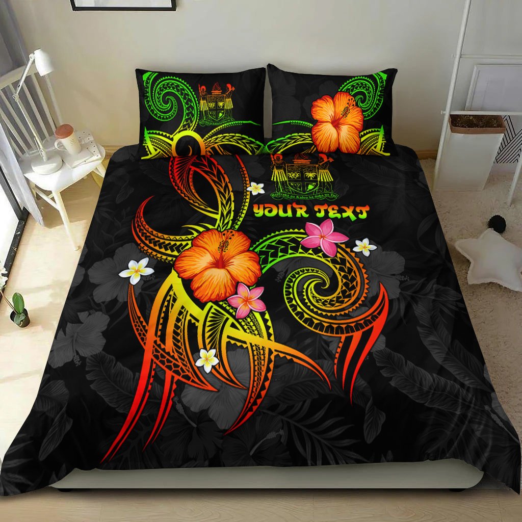 Fiji Polynesian Personalised Bedding Set - Legend of Fiji (Reggae) Reggae - Polynesian Pride