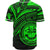Federated States of Micronesia Baseball Shirt - Green Color Cross Style - Polynesian Pride