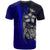 Vanuatu T Shirt Coat of Arm Blue Turtle with Hook - Polynesian Pride