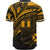 Wallis and Futuna Baseball Shirt - Gold Color Cross Style - Polynesian Pride