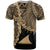 Tokelau Polynesian T Shirt Tribal Wave Tattoo Gold - Polynesian Pride