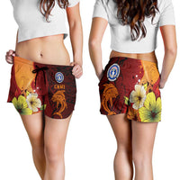 Northern Mariana Islands Women's Shorts - Tribal Tuna Fish - Polynesian Pride