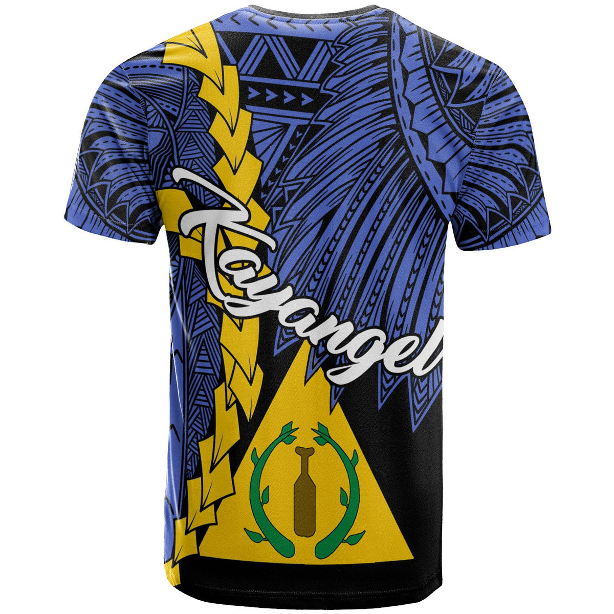 Palau Kayangel Polynesian T Shirt Tribal Wave Tattoo - Polynesian Pride