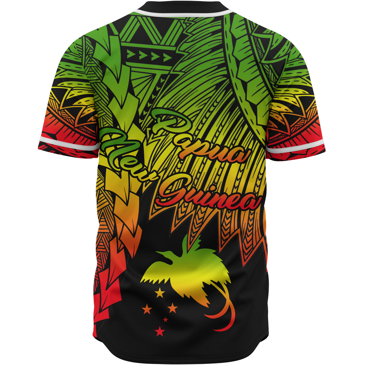 Papua New Guinea Polynesian Baseball Shirt - Tribal Wave Tattoo Reggae - Polynesian Pride