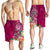 FSM Custom Personalised Men's Short - Turtle Plumeria (PINK) - Polynesian Pride