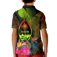 Guam Polynesian Polo Hibiscus and Banana Leaves - Polynesian Pride