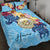 Hawaii Quilt Bed Set - Tropical Style Blue - Polynesian Pride