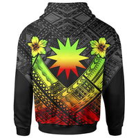 Nauru Polynesian Hoodie Nauru Reggae Seal Camisole Hibiscus Style - Polynesian Pride