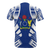 Cook Islands T Shirt Polynesian Coat of Arms Polynesian Tattoo Blue Style - Polynesian Pride