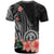 Northern Mariana Islands Personalised Custom T-Shirt - Polynesian Hibiscus Pattern Style