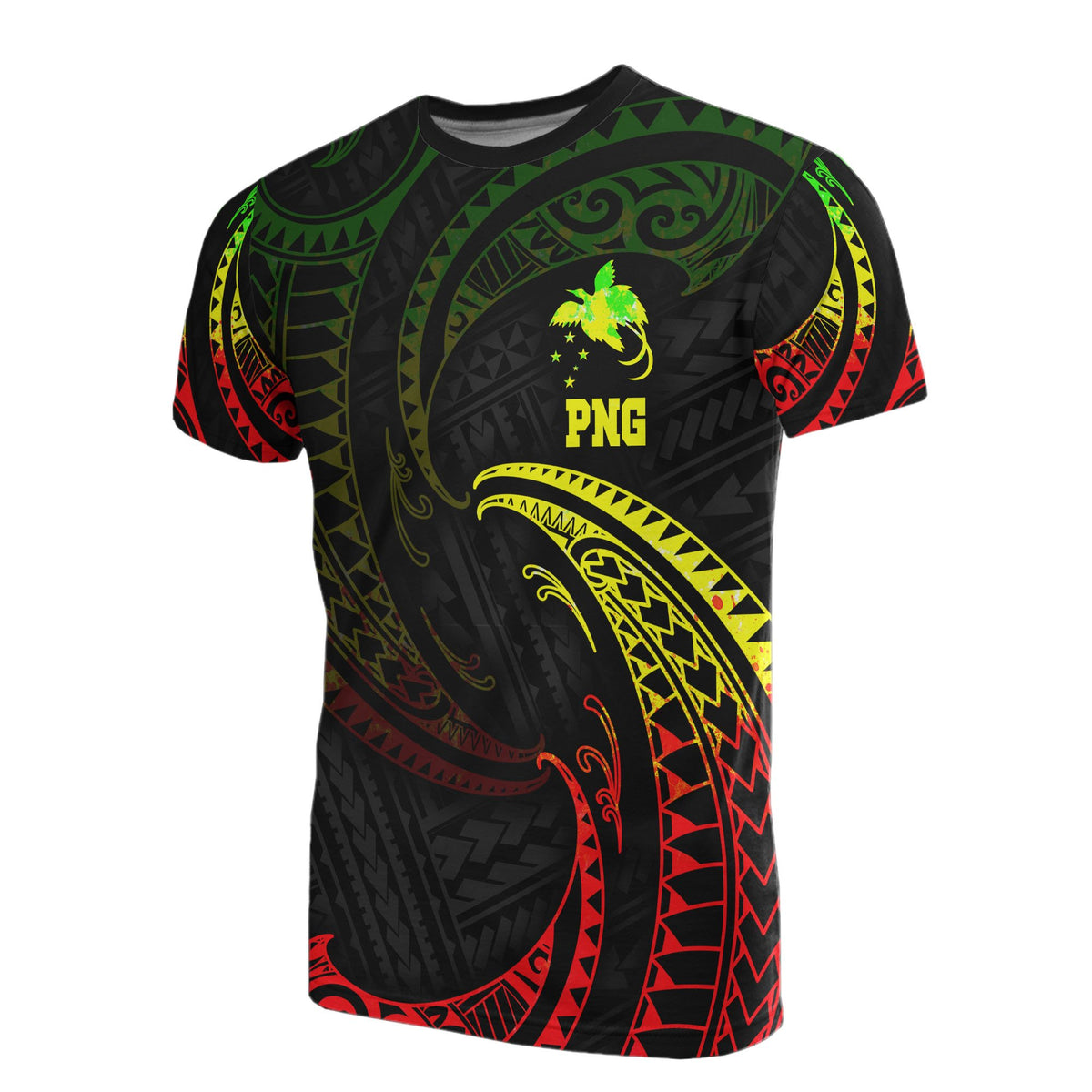Papua New Guinea Polynesian T Shirt Reggae Tribal Wave Unisex Reggae - Polynesian Pride