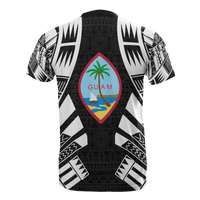 Guam T Shirt Guam Coat of Arms Polynesian Tattoo Style - Polynesian Pride