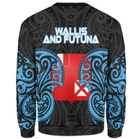 Wallis and Futuna Polynesian Sweater - Spirit Style Blue - Polynesian Pride