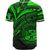 Hawaii Baseball Shirt - Green Color Cross Style - Polynesian Pride