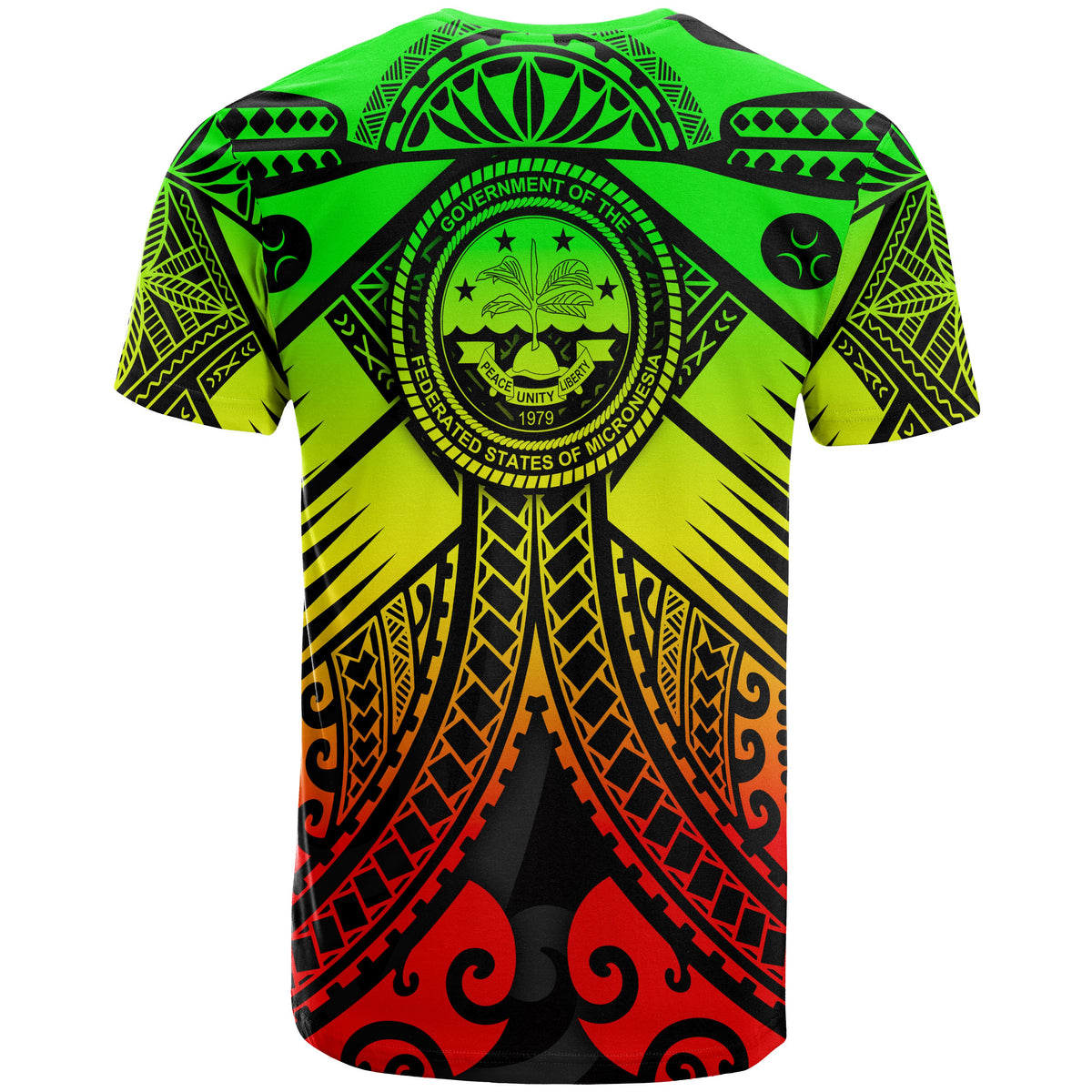 FsmCustom T Shirt Reggae Seal with Polynesian Tattoo - Polynesian Pride
