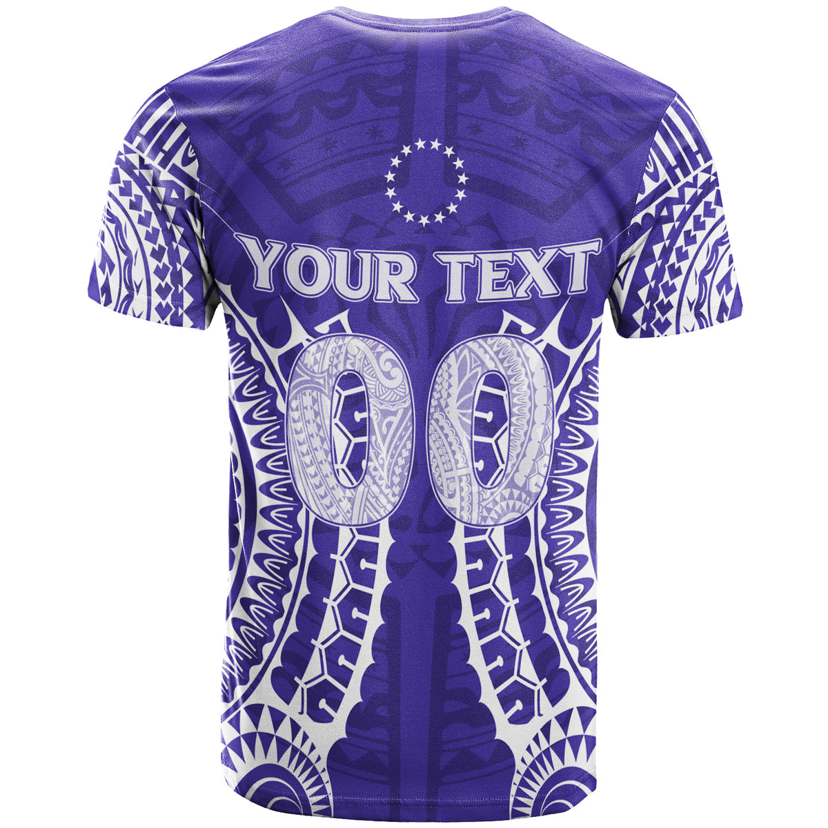 Custom Cook Islands Rarotonga T Shirt Purple Tribal Pattern LT12 - Polynesian Pride