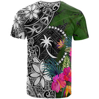 Chuuk T Shirt Turtle Plumeria Banana Leaf - Polynesian Pride