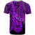 Tahiti Polynesian T Shirt Tribal Wave Tattoo Purple - Polynesian Pride