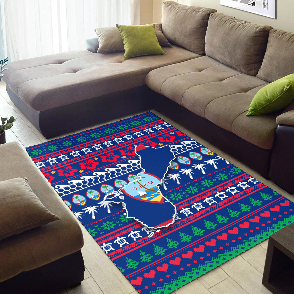 Guam Christmas Area Rug - Ugly Christmas - LT12 - Polynesian Pride