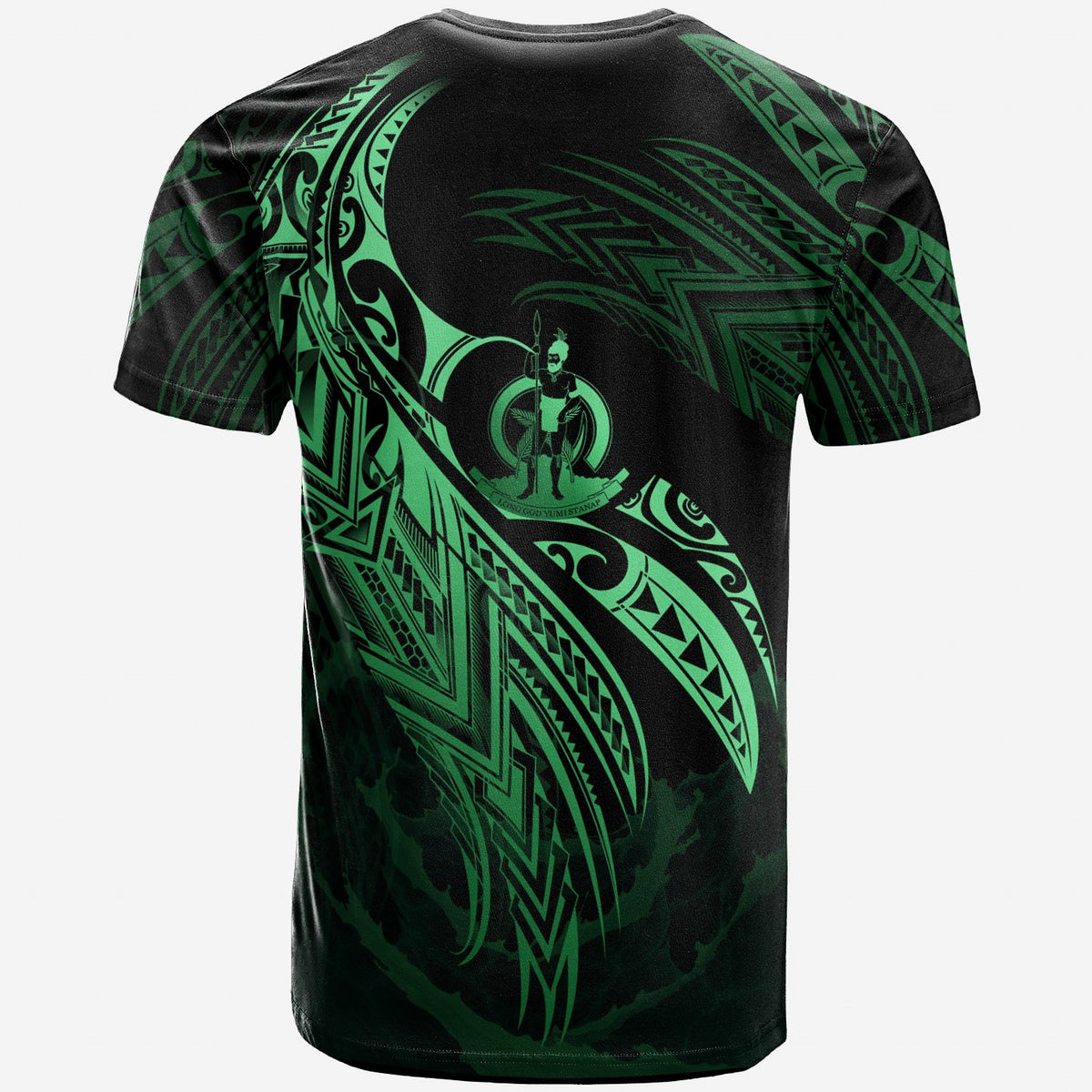 Vanuatu Polynesian T Shirt Vanuatuan Legend Green Version - Polynesian Pride