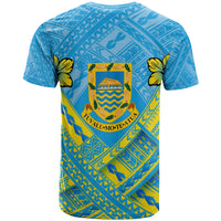 Tuvalu Polynesian T Shirt Tuvaluan Flag Camisole Hibiscus Style - Polynesian Pride