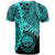 Federated States of Micronesia T Shirt Tribal Wave Tattoo Neon Blue - Polynesian Pride