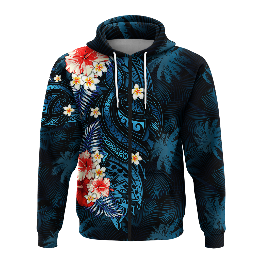 Pitcairn Islands Coconut Tree Turtle Polynesia Hoodie LT2 - Polynesian Pride