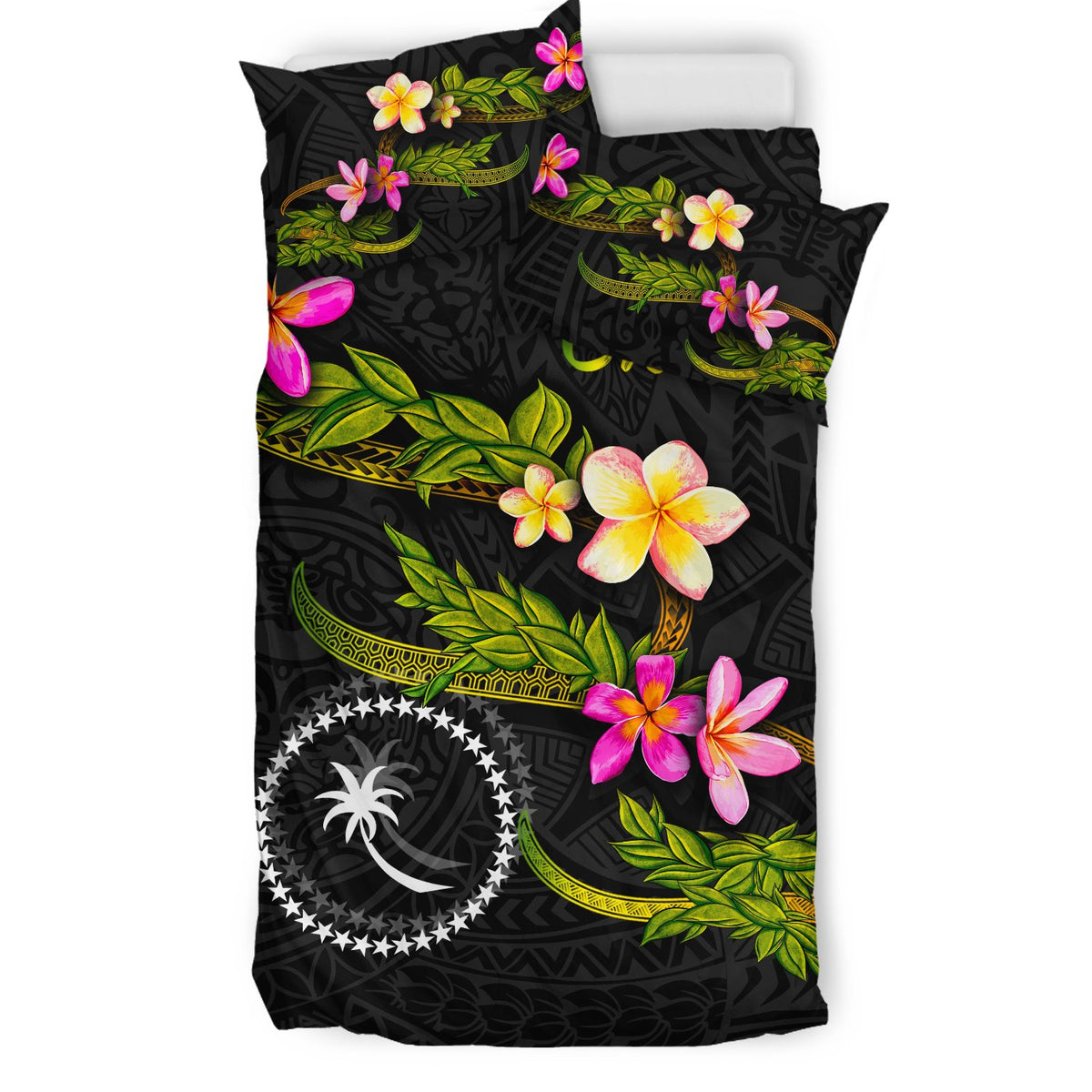 Chuuk Polynesian Bedding Set - Plumeria Tribal - Polynesian Pride