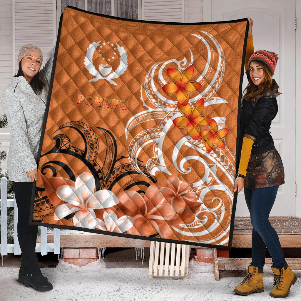 Pohpei Premium Quilt - Pohnpei Spirit Orange - Polynesian Pride