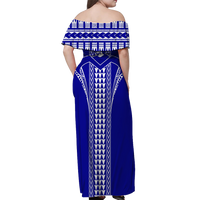 Hawaii Moanalua High School Off Shoulder Long Dress - LT12 - Polynesian Pride
