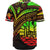 French Polynesia Baseball Shirt - Reggae Color Cross Style - Polynesian Pride