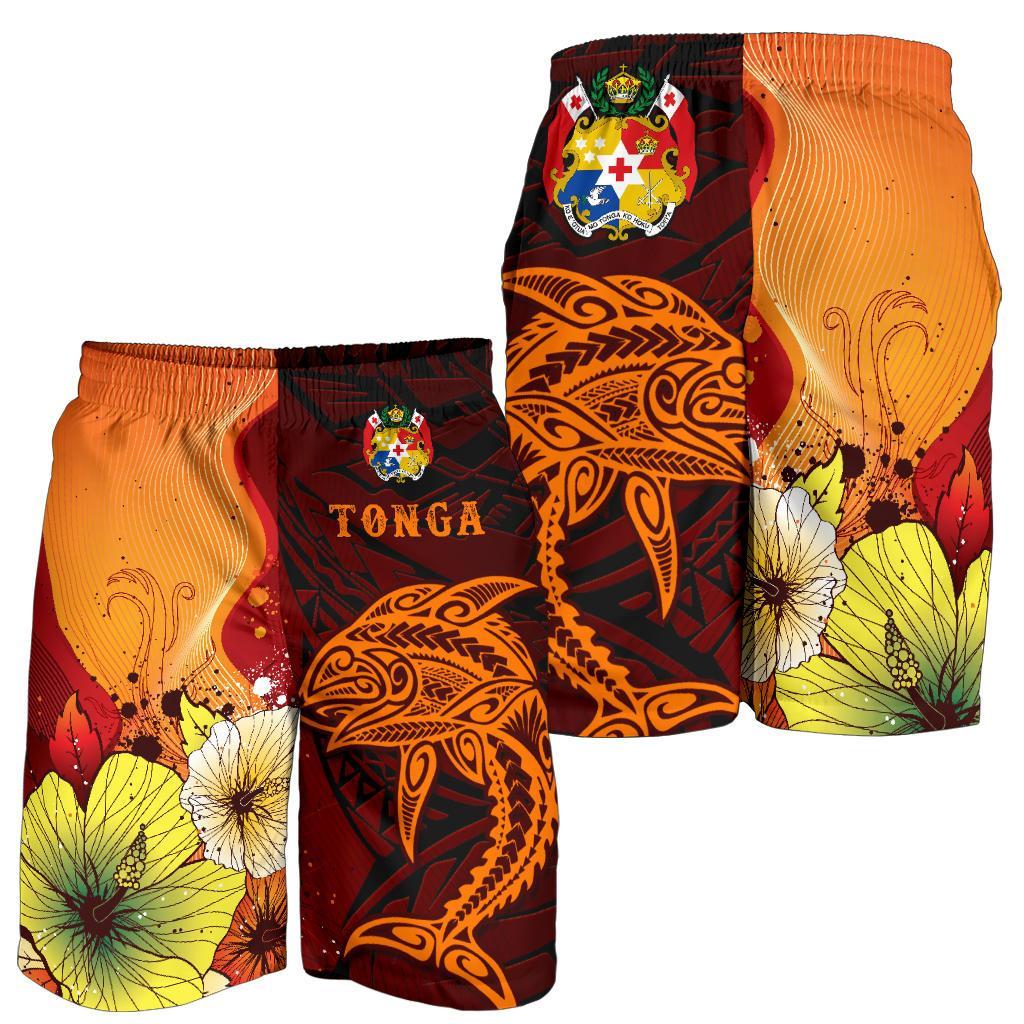 Tonga Men's Shorts - Tribal Tuna Fish - Polynesian Pride