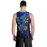 Kosrae Custom Personalised Men's Tank Top - Vintage Tribal Mountain - Polynesian Pride