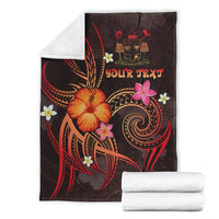 Fiji Polynesian Personalised Premium Blanket - Legend of Fiji (Red) - Polynesian Pride