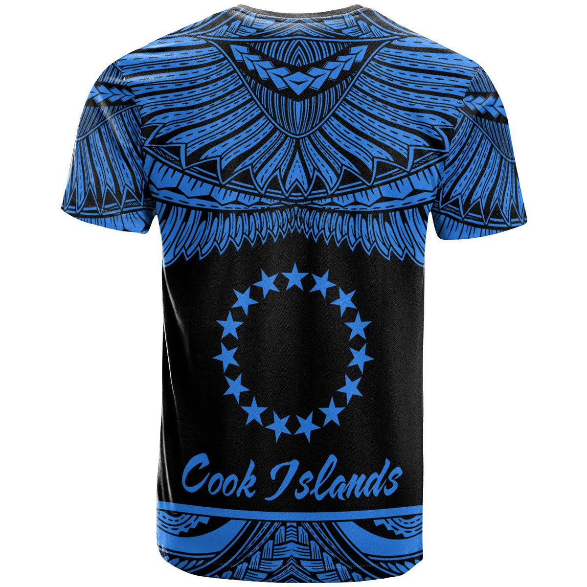 Cook Islands Polynesian T Shirt Cook Islands Pride Blue Version - Polynesian Pride