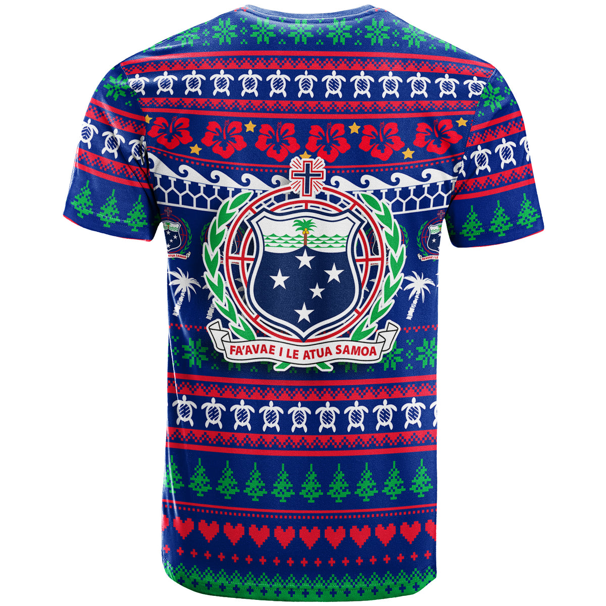Samoa Christmas T Shirt Ugly Christmas LT12 - Polynesian Pride