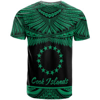 Cook Islands Polynesian Custom T Shirt Polynesian Pride Green Version - Polynesian Pride