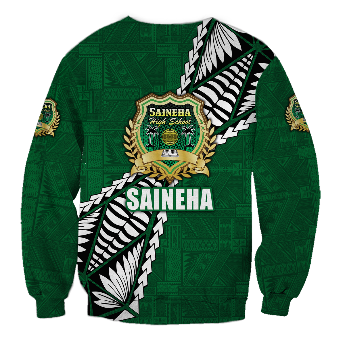 Tonga Saineha High School Tongan Patterns Sweatshirt - LT12 - Polynesian Pride