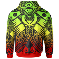 Pohnpei Hoodie Reggae Seal with Polynesian Tattoo - Polynesian Pride