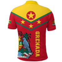 Grenada Polo Shirt Proud Grenadian LT12 - Polynesian Pride