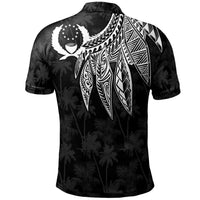 Pohnpei Polo Shirt Polynesian Wings (White) - Polynesian Pride