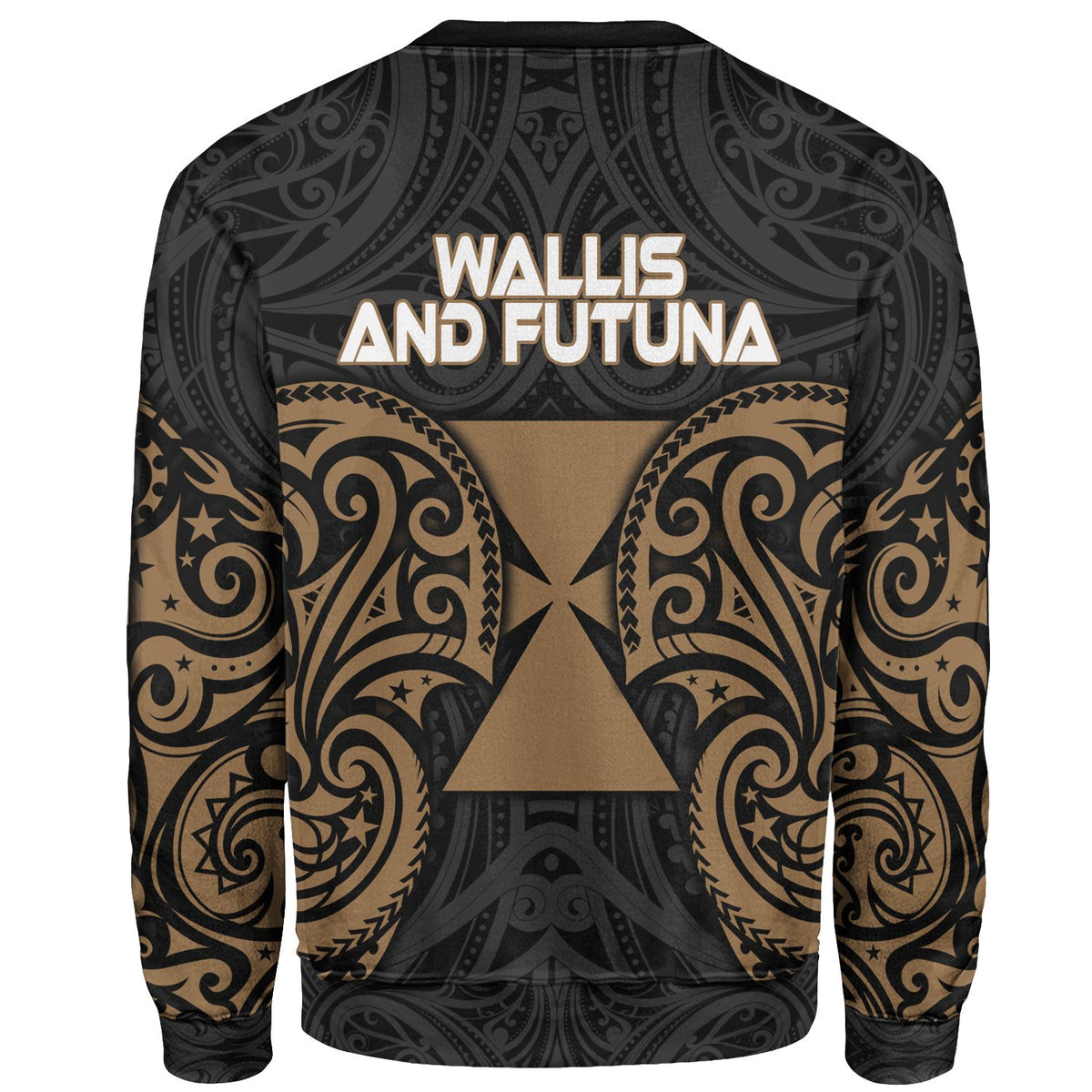 Wallis and futuna Polynesian Sweater - Spirit Style Gold - Polynesian Pride