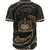 Samoa Polynesian Baseball Shirt - Gold Tribal Wave - Polynesian Pride