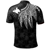 Papua New Guinea Custom Polo Shirt Polynesian Wings (White) - Polynesian Pride