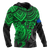 Pohnpei Hoodie Polynesian Green Turtle - Polynesian Pride
