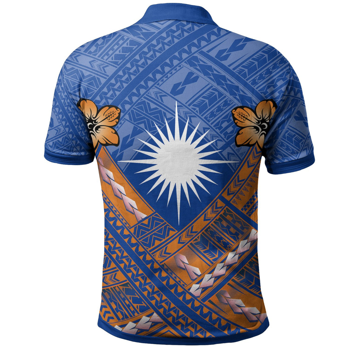 Marshall Islands Polynesian Polo Shirt Marshall Islands Flag Camisole Hibiscus Style - Polynesian Pride