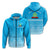Tonga Lavengamalie College Tongan Pattern Zip up Hoodie LT12 Unisex Blue - Polynesian Pride