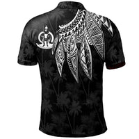 Vanuatu Polo Polynesian Wings (White) - Polynesian Pride