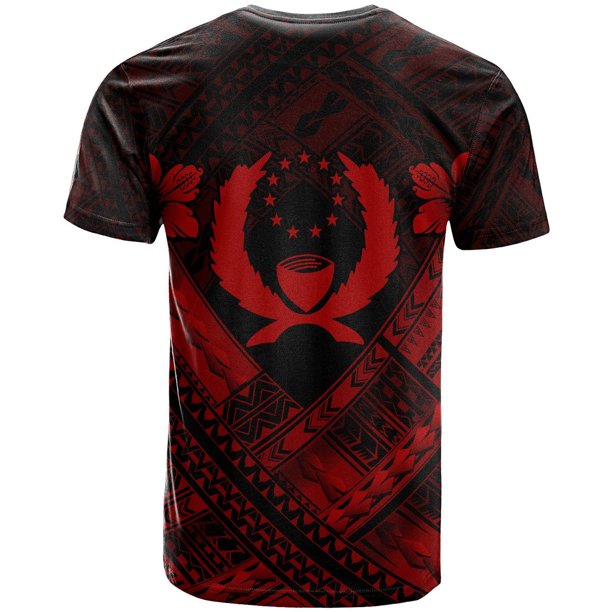 Pohnpei PolynesianT Shirts Pohnpei Red Seal Camisole Hibiscus Style - Polynesian Pride
